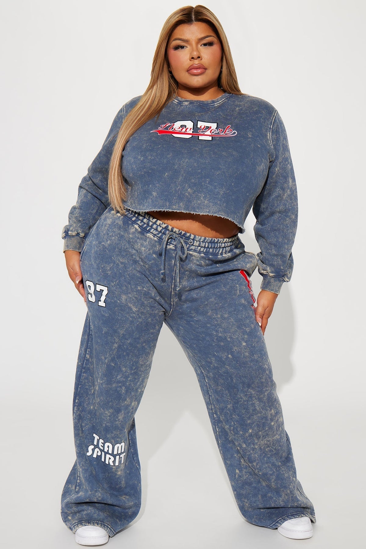 New York Athletic Washed Sweatshirt - Navy/combo