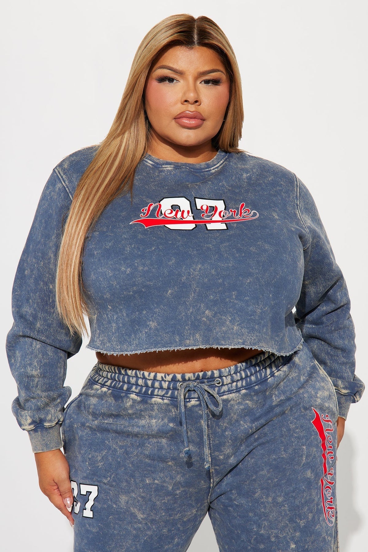 New York Athletic Washed Sweatshirt - Navy/combo
