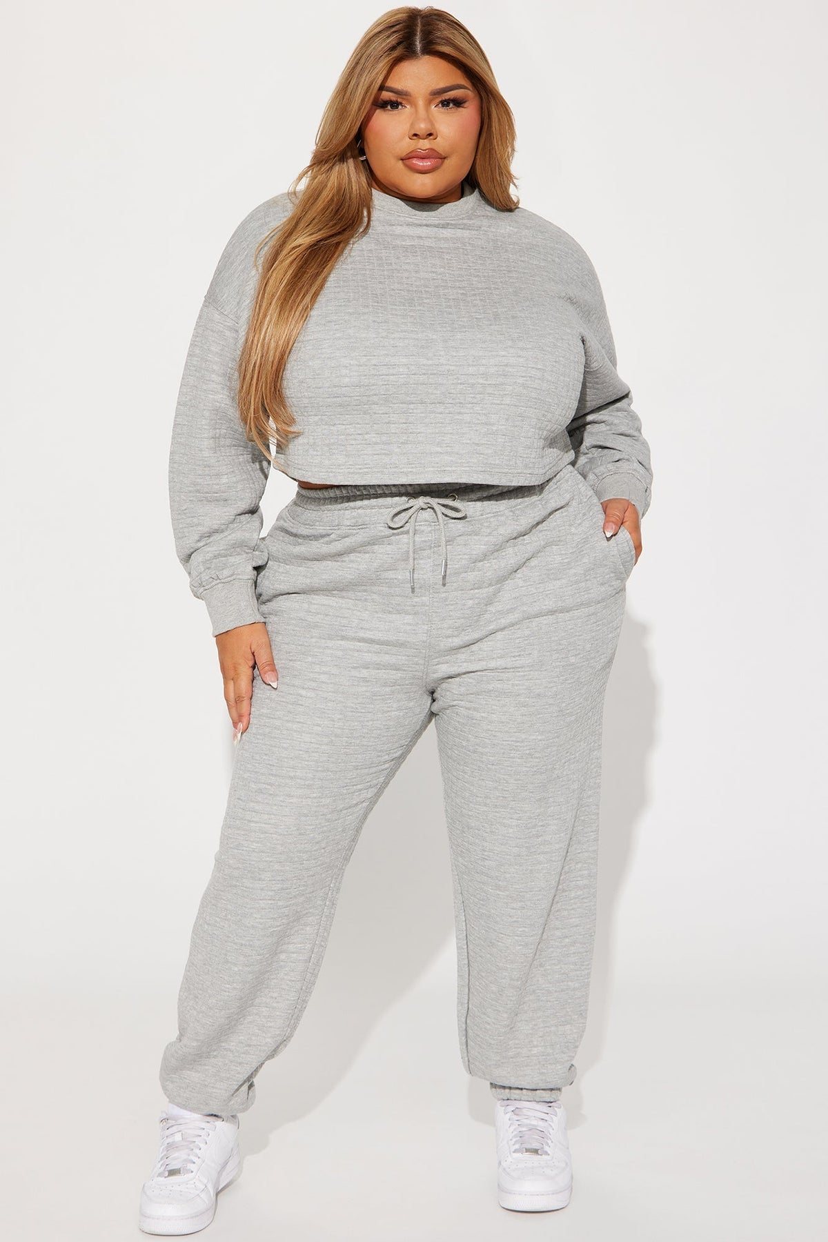 Chill With Me Joggers - Heathered Grey