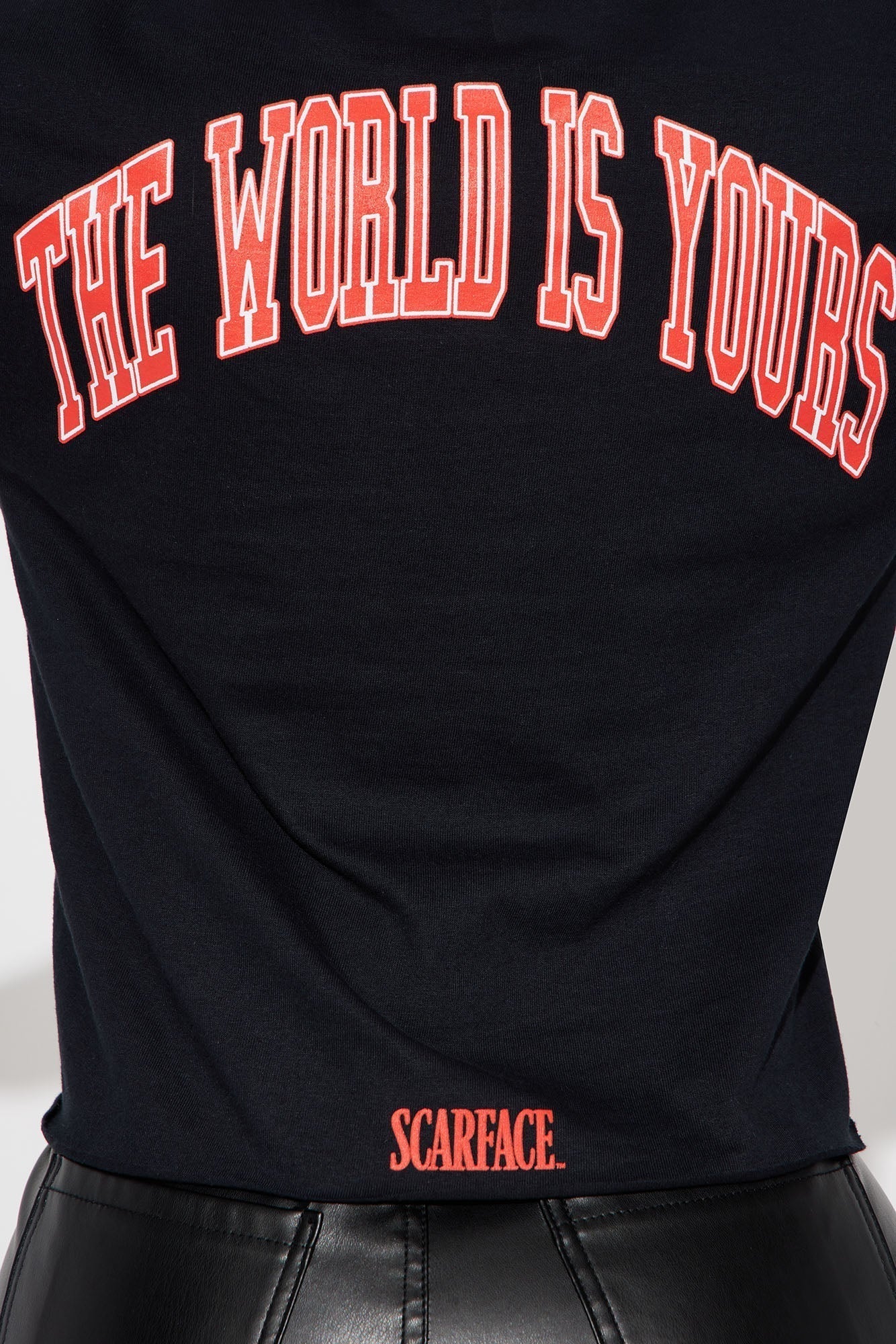 Scarface The World Is Ours Cropped Tee - Black