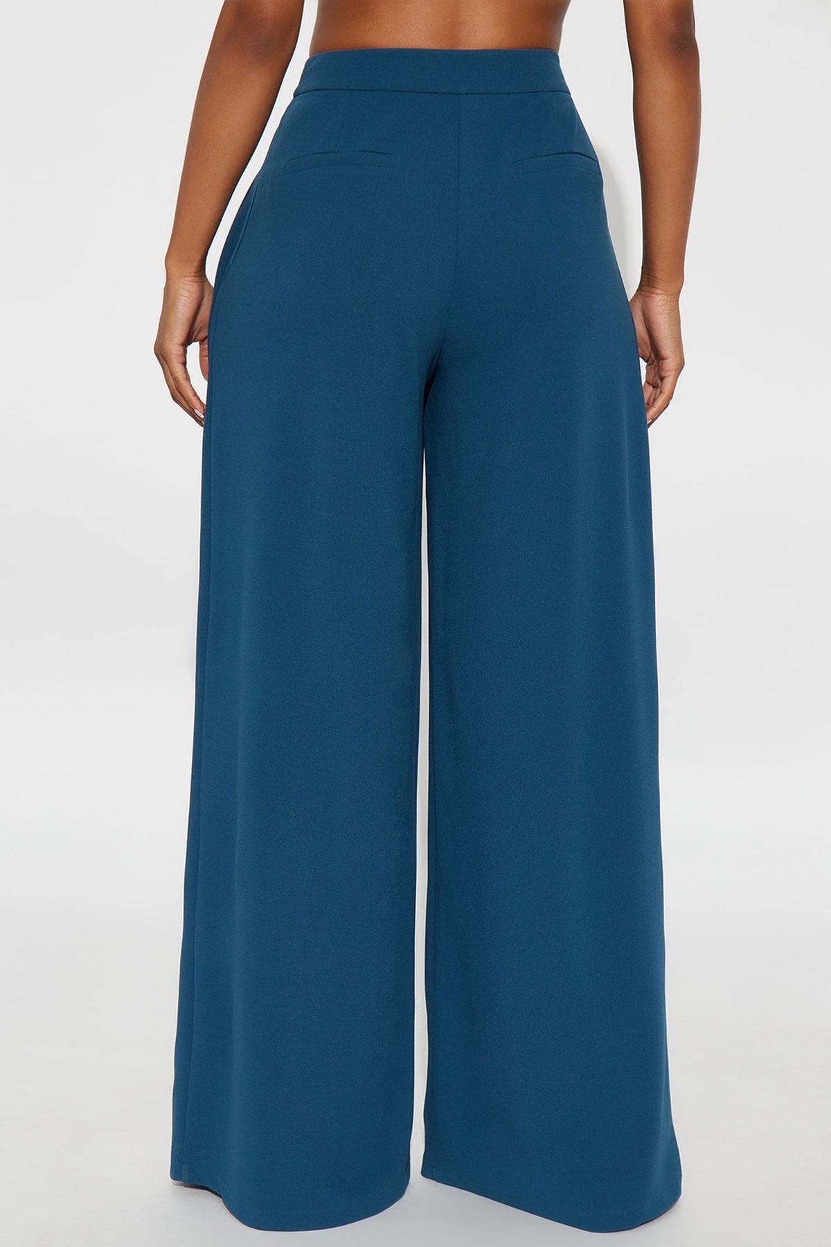 Charlie Wide Leg Trouser 33″ - Teal