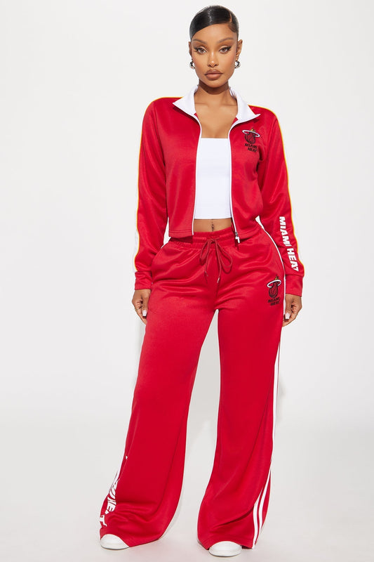 Miami Heat Halftime Track Pant - Red