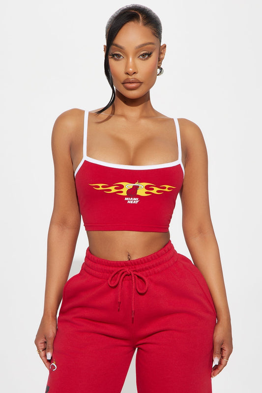 Miami Heat Halftime Top - Red