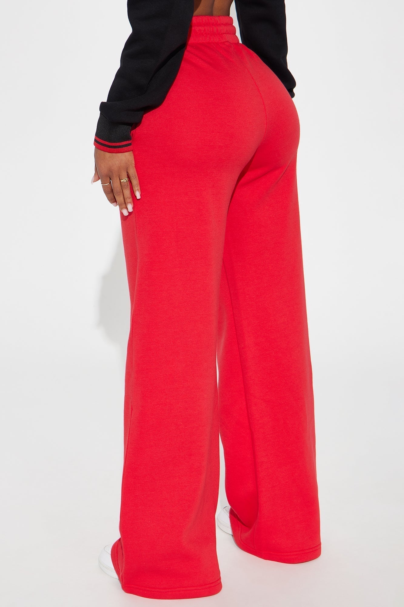 Bulls Warm Up Wide Leg Pant - Red