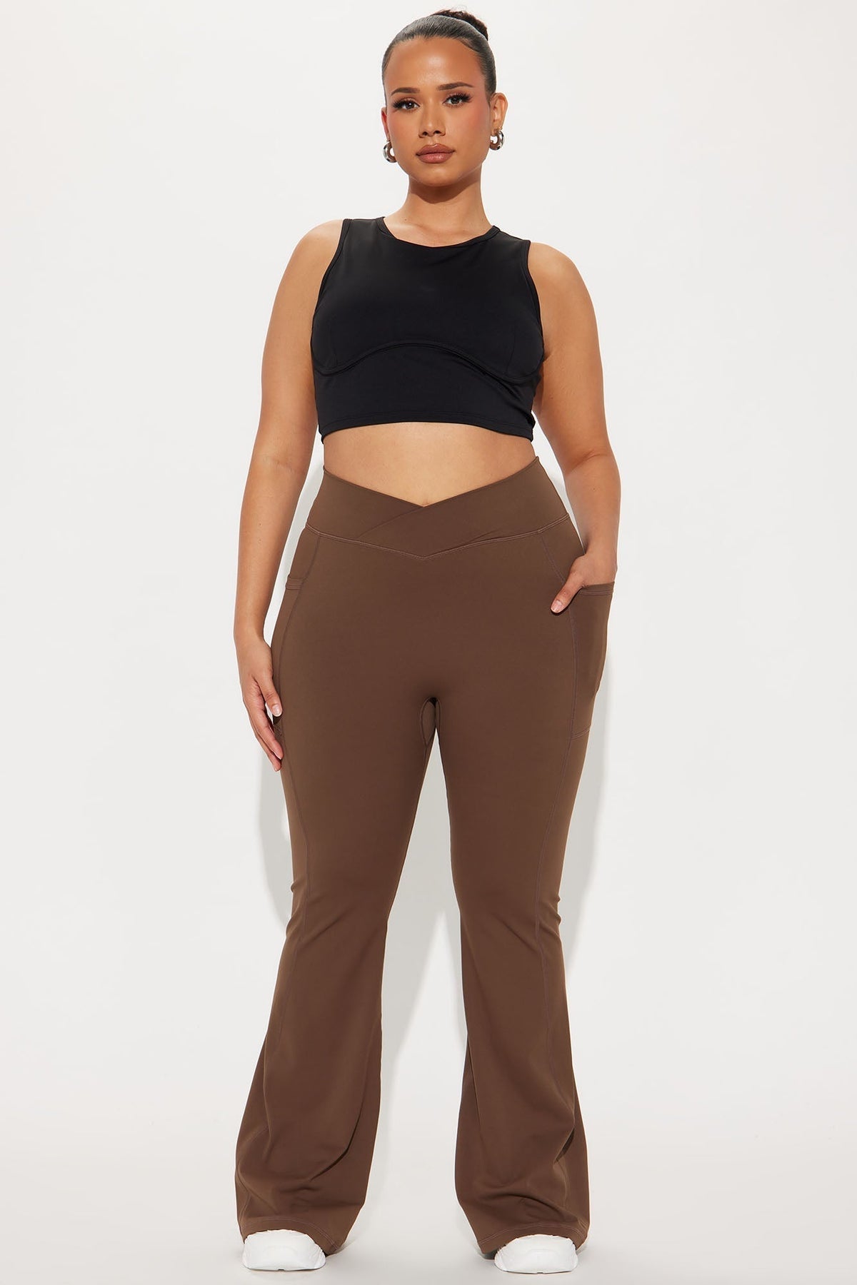 Amara Active Leggings - Chocolate