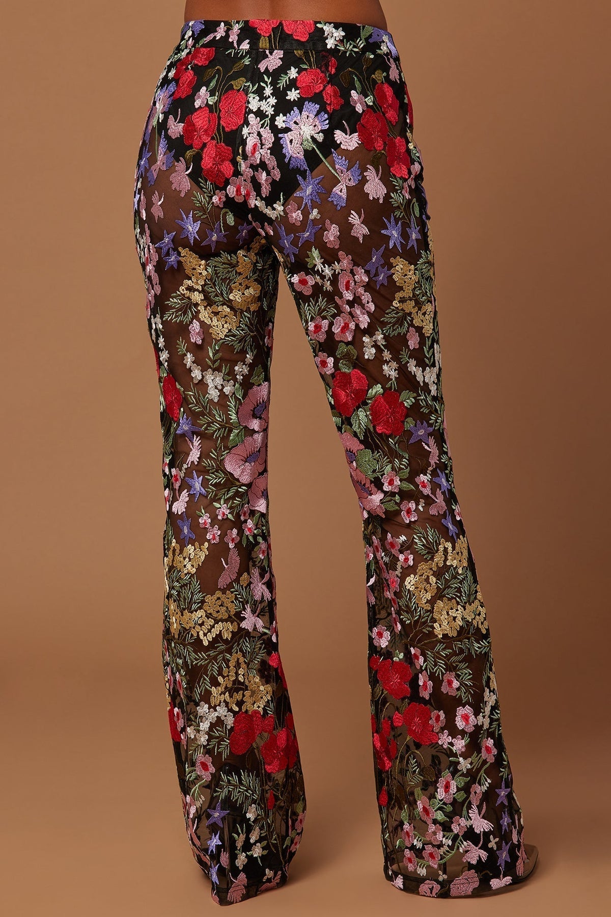 Erin Embroidered Pant - Black/combo