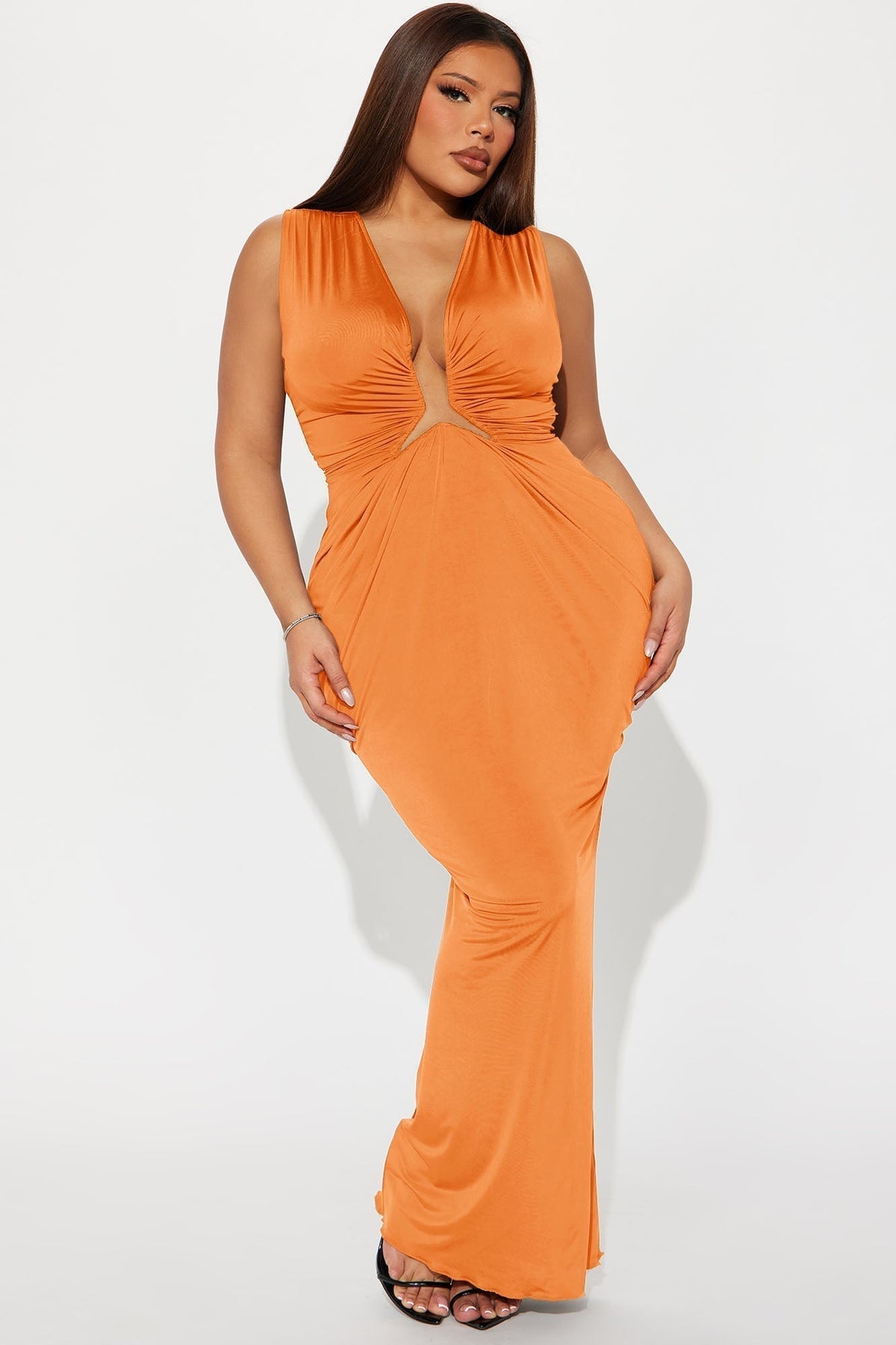 Worth Your While Maxi Dress - Orange
