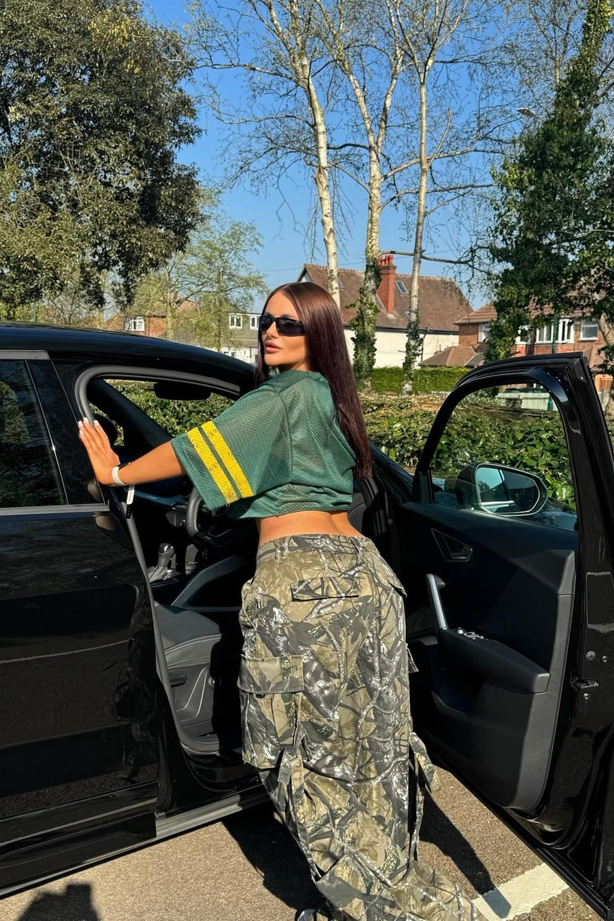 Level You Up Tree Camo Cargo Pant - Olive/combo