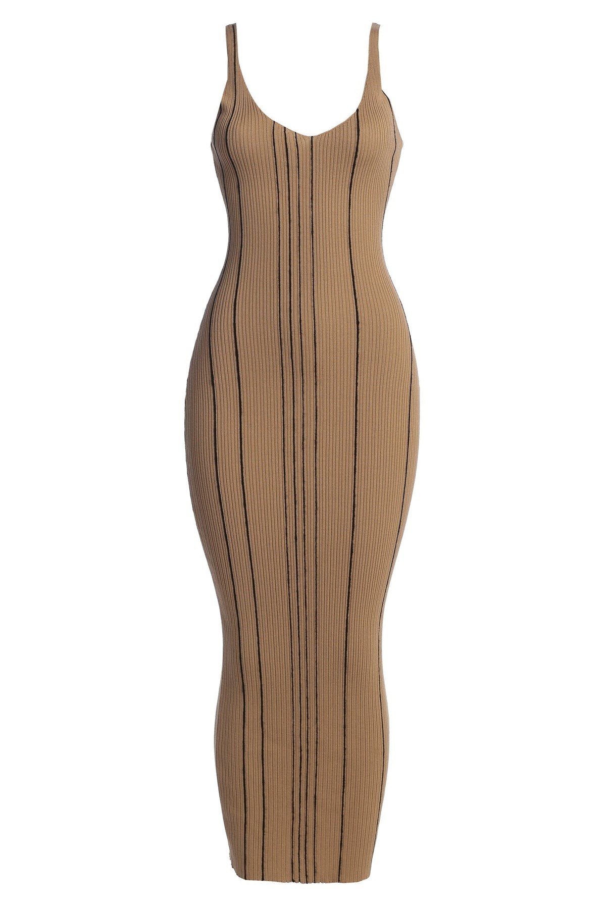 Taupe Sammi Seamed Maxi Dress