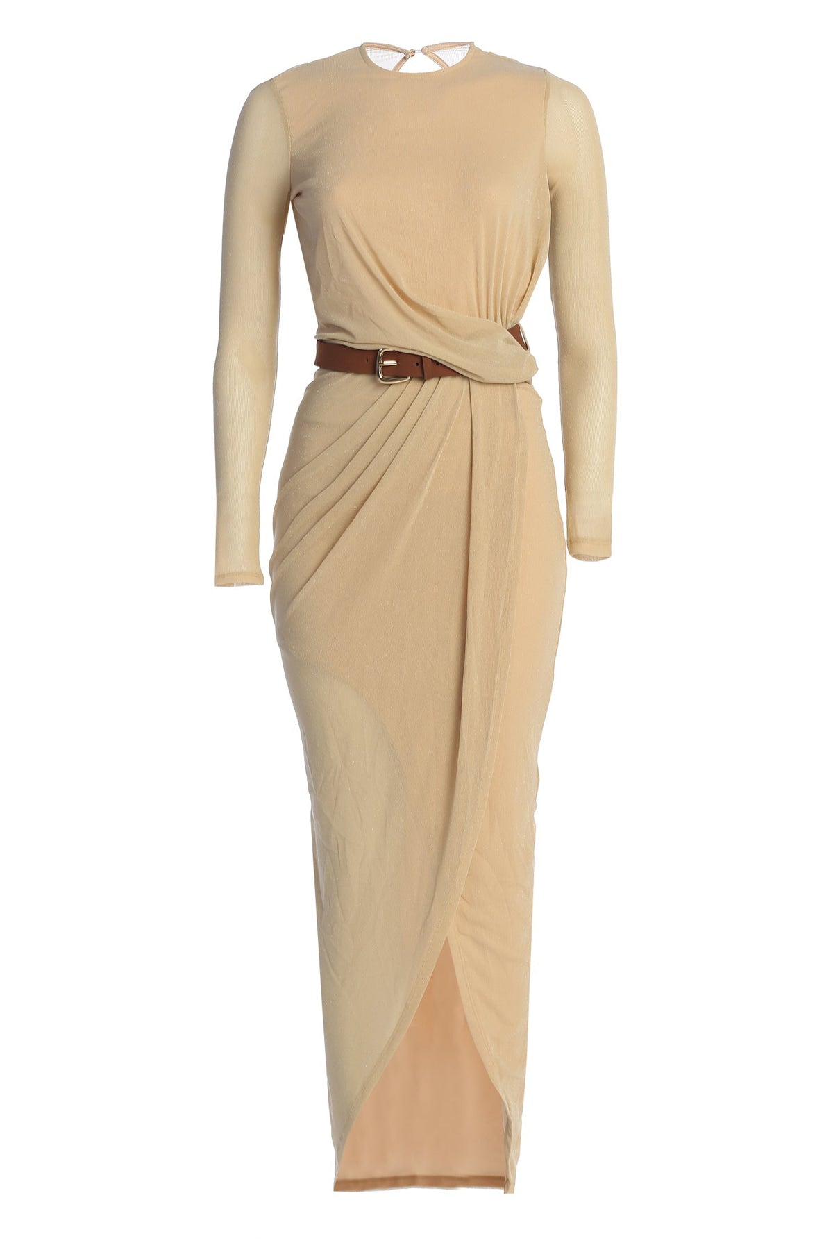 Ivory Araceli Gathered Maxi Dress