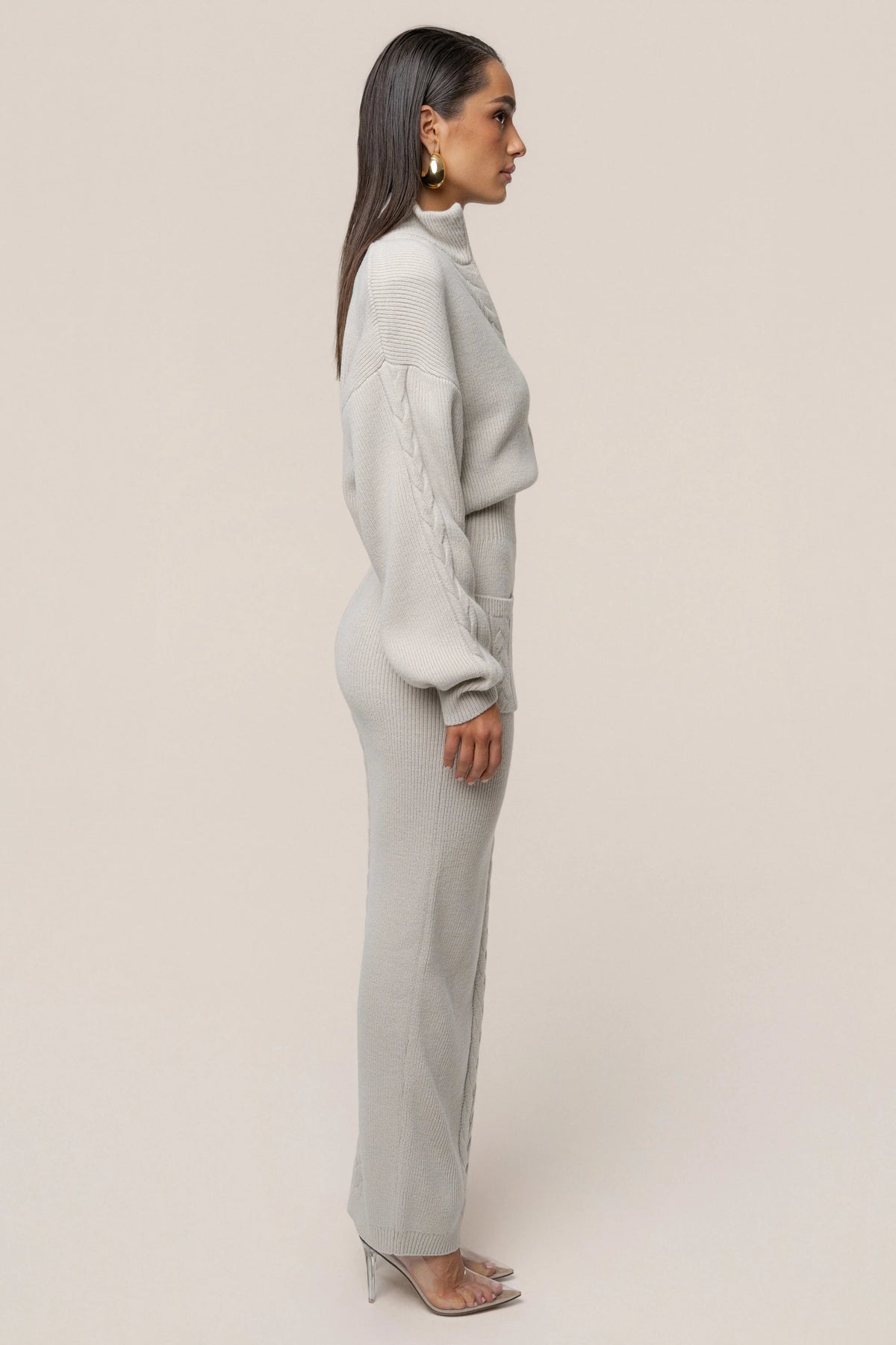 Stone Cozy Intentions Ribbed Dress