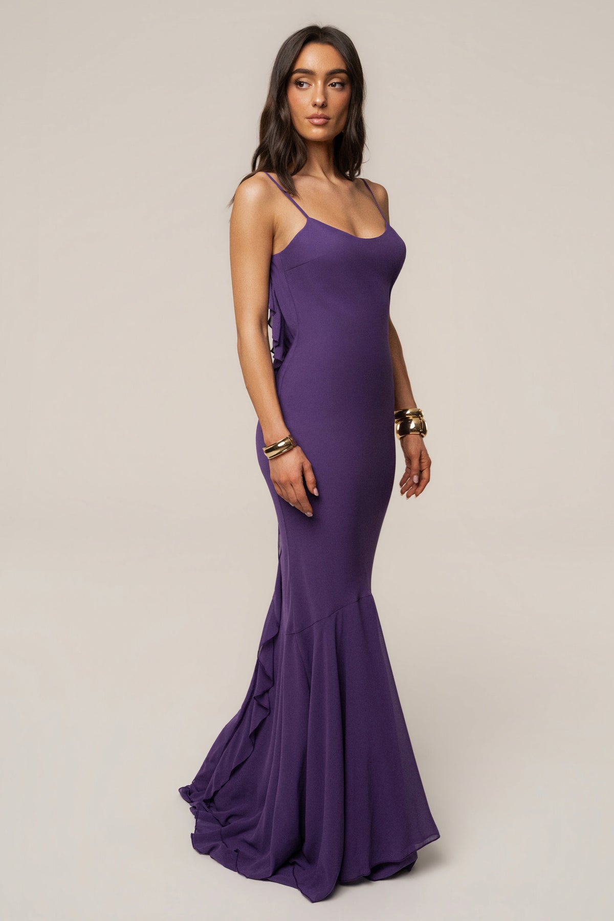 Purple Midnight Romance Maxi Dress