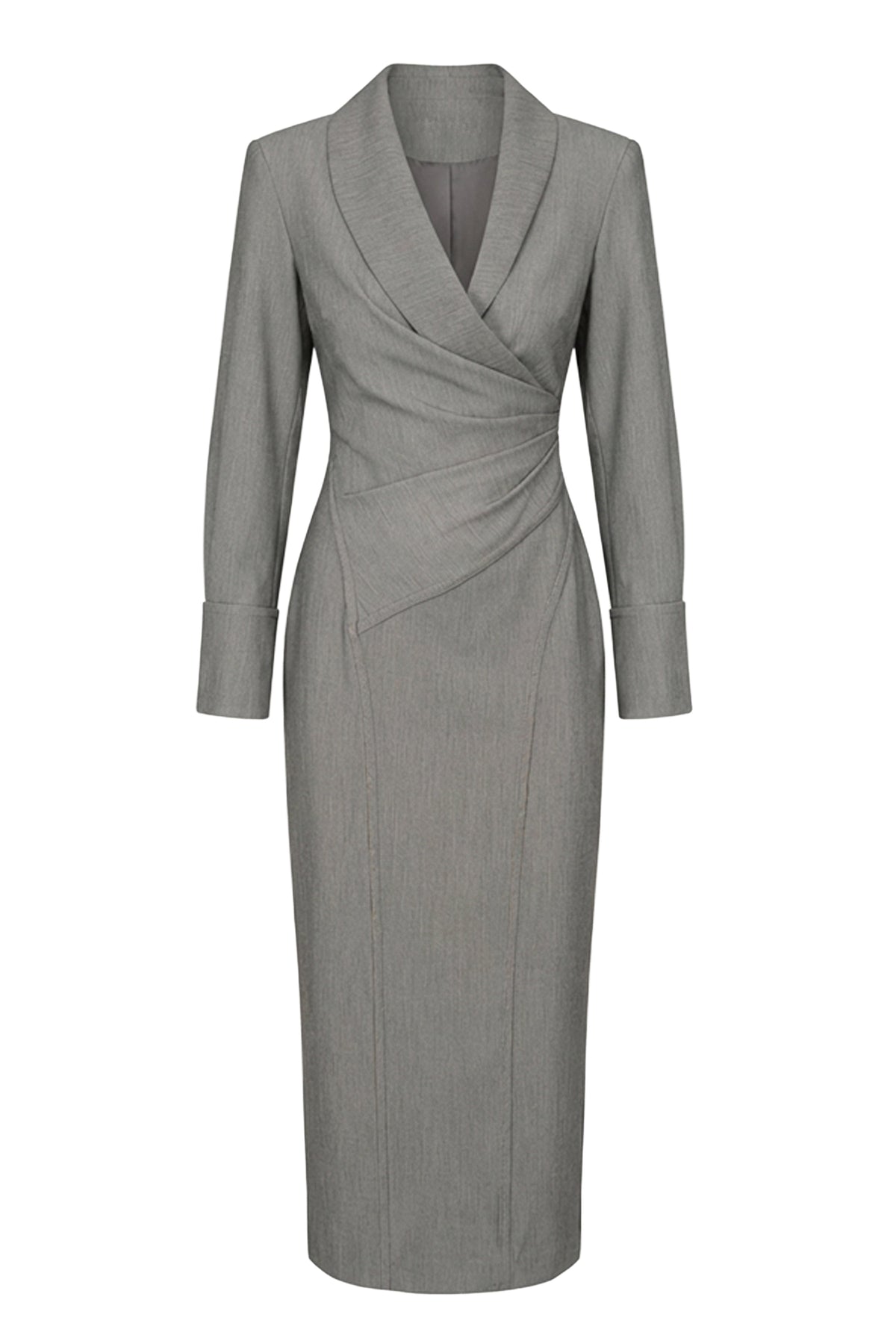 Grey Manifest Blazer Midi Dress