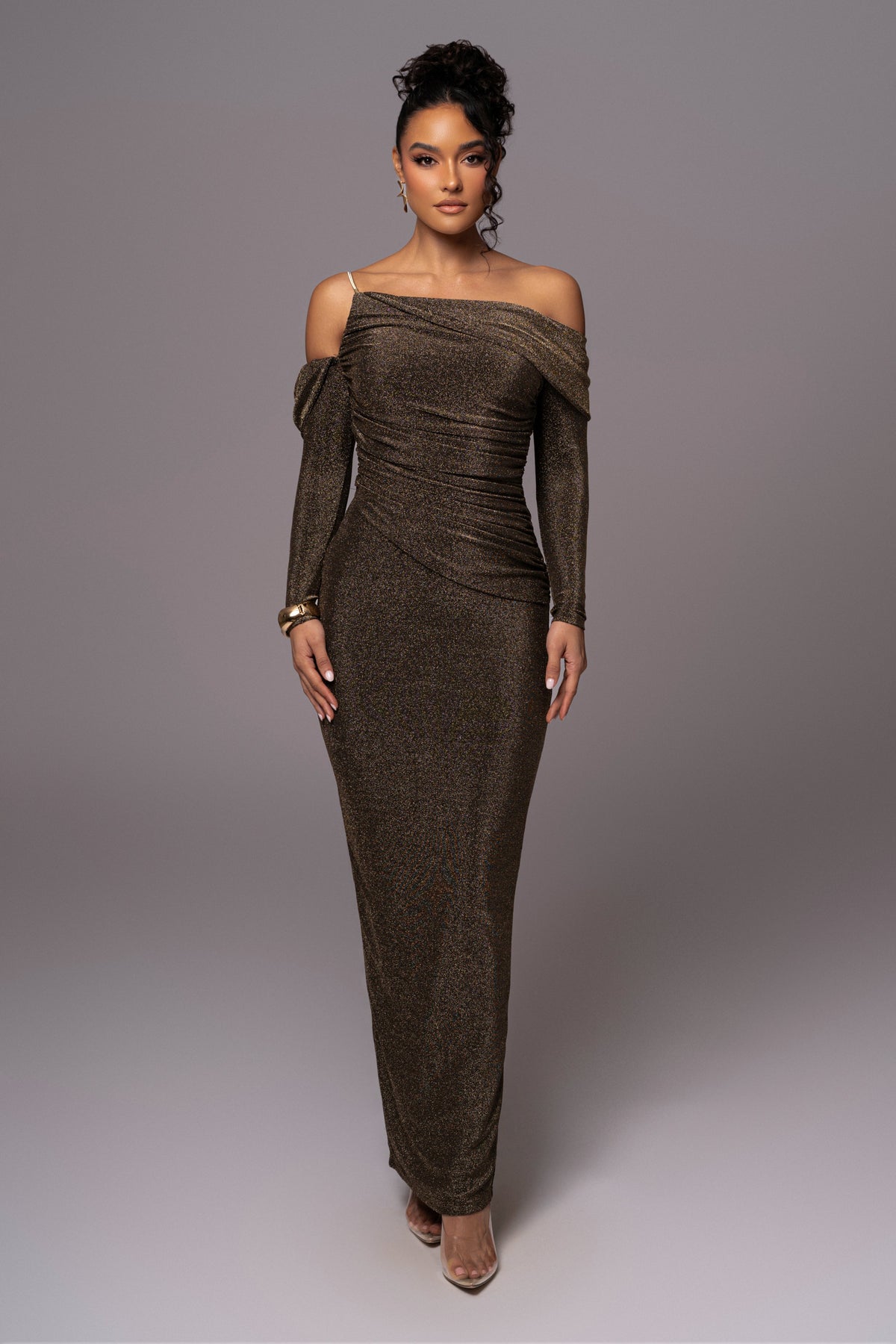 Gold Serina Maxi Dress