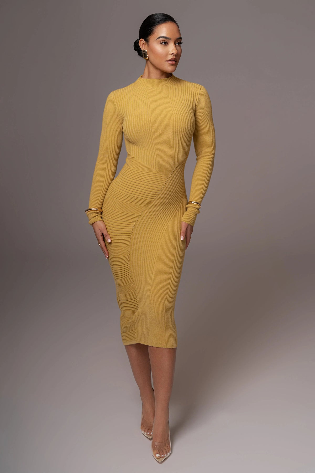 Lime Eliz Midi Dress