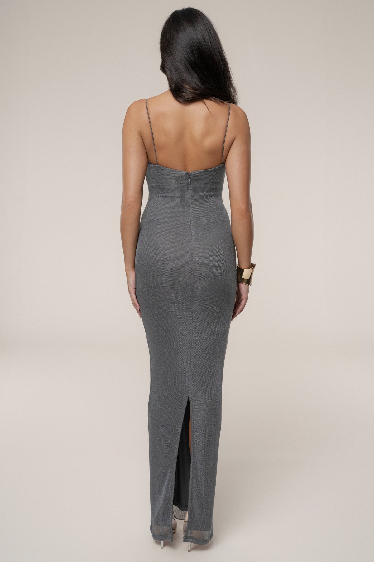 Gun Metal Midnight Sky Maxi Dress