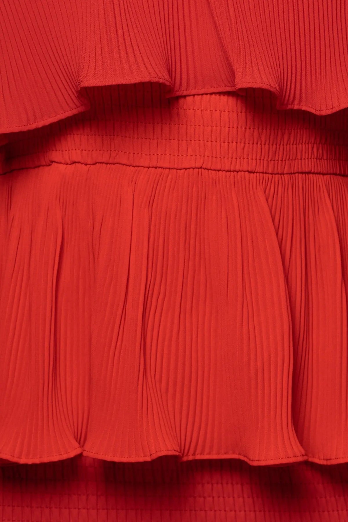 Red Casa Blanca Ruffle Dress