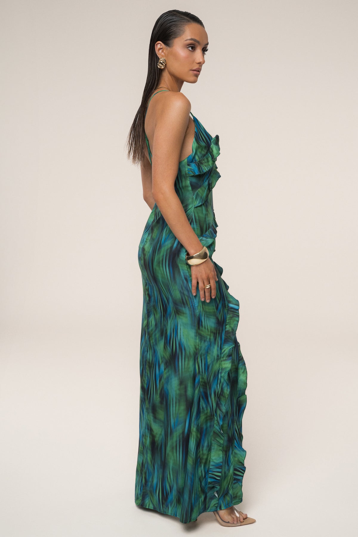 Green Tropic Muse Maxi Dress