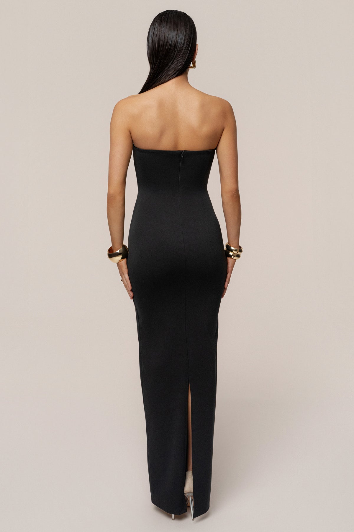 Black Midnight Illusion Maxi Gown