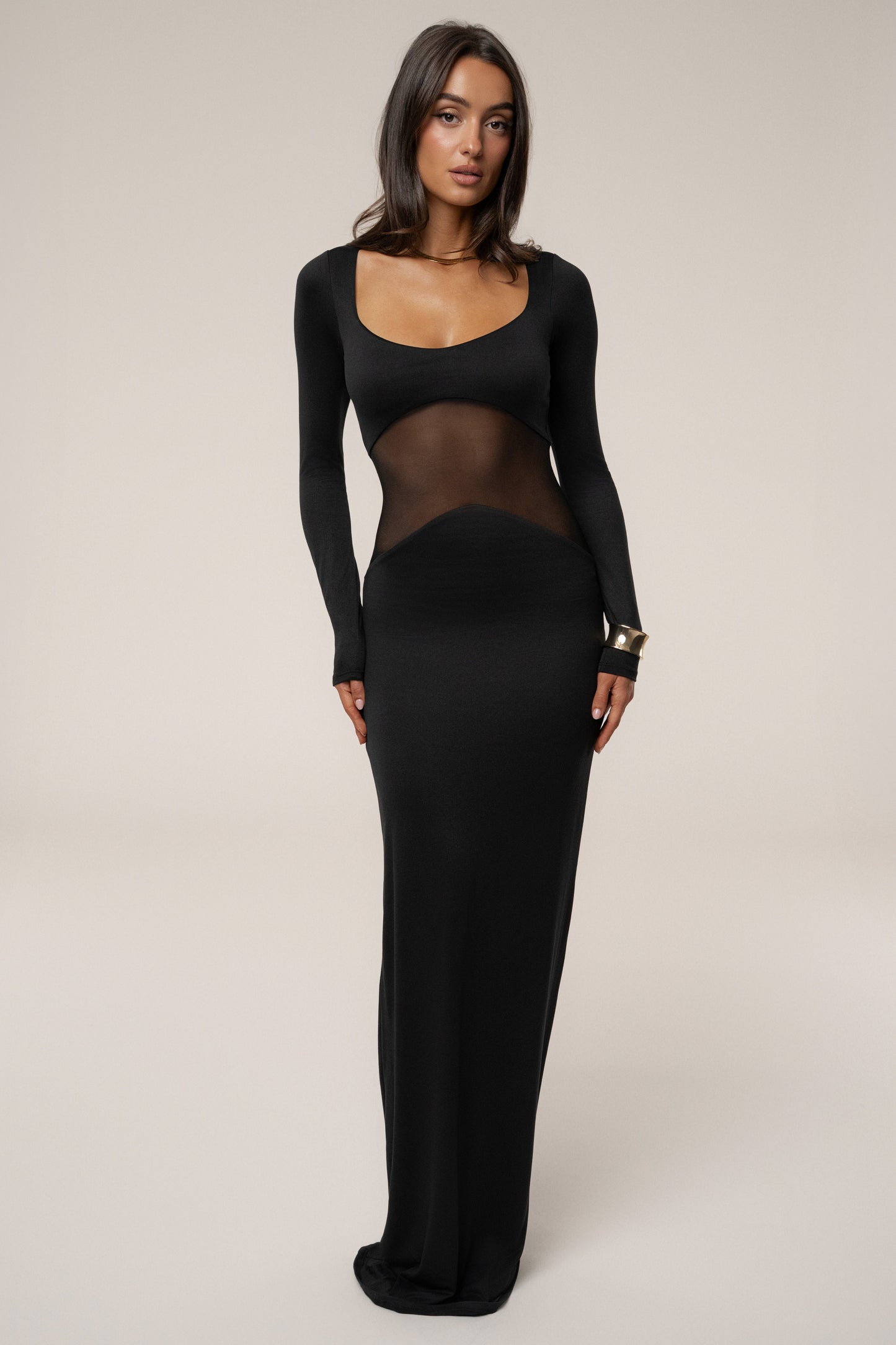 Black Glitz Hour Maxi Dress