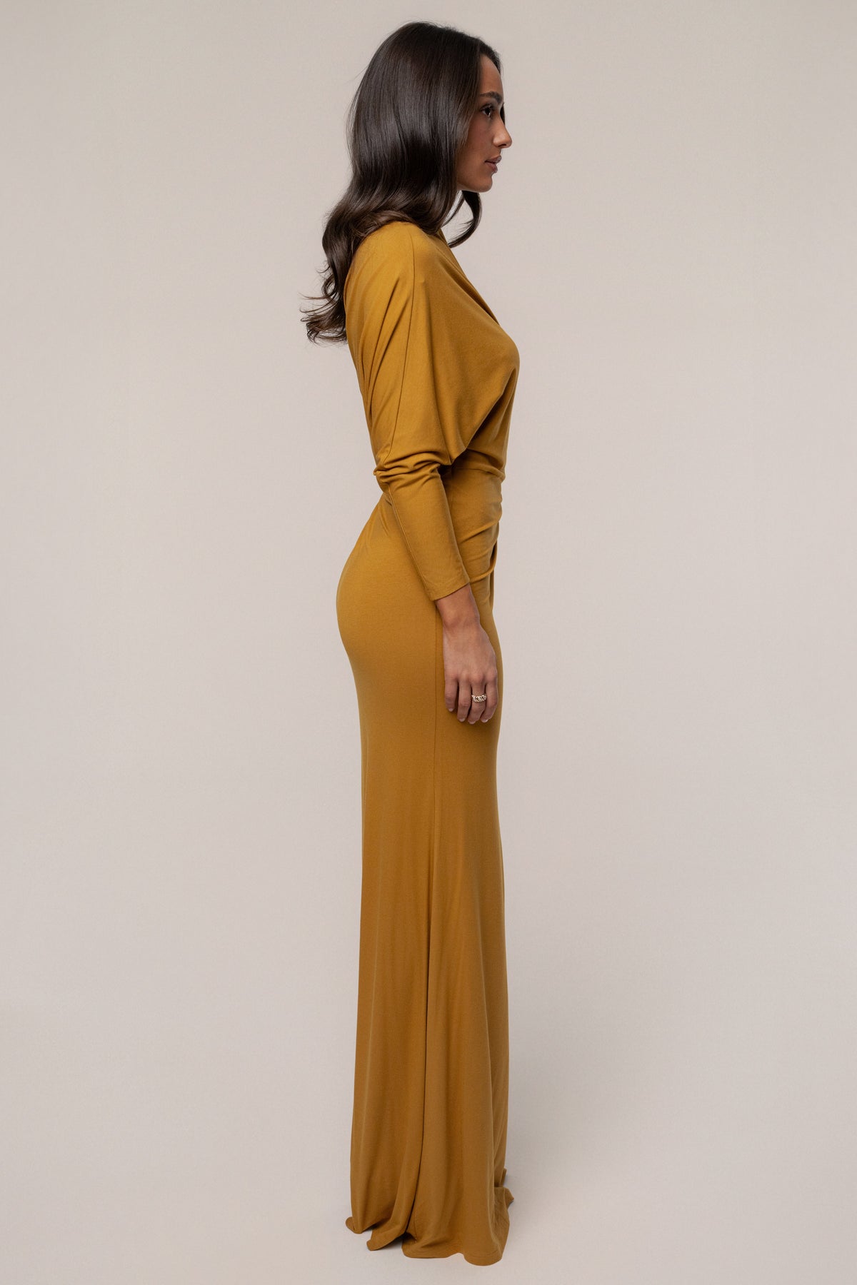 Mustard Eternal Obsession Maxi Dress