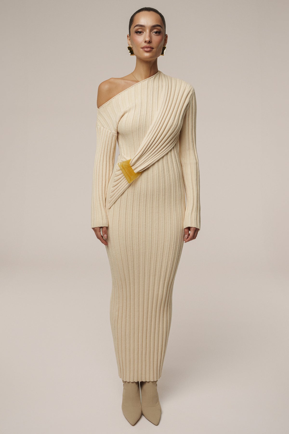 Ivory Auttomn Maxi Dress